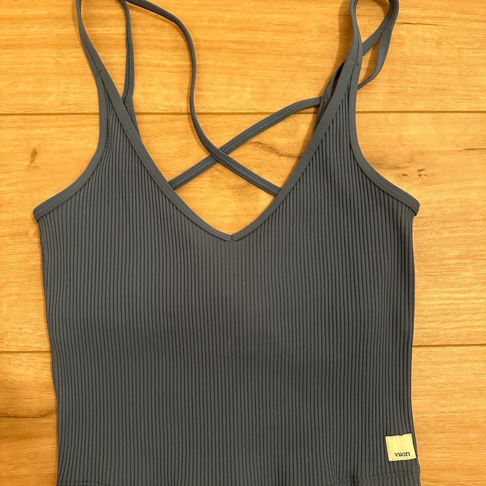 Vuori Ribbed Strappy Tank Top